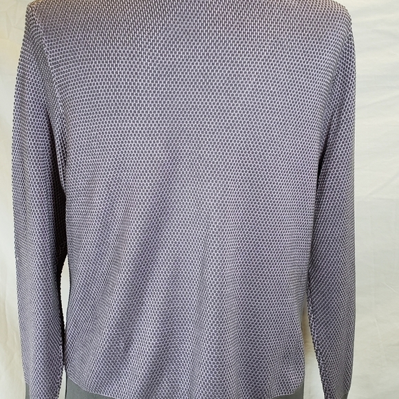 Pendleton Women's Purple And Gray Long Sleeve Cardigan Sweater Sz L - Picture 8 of 8